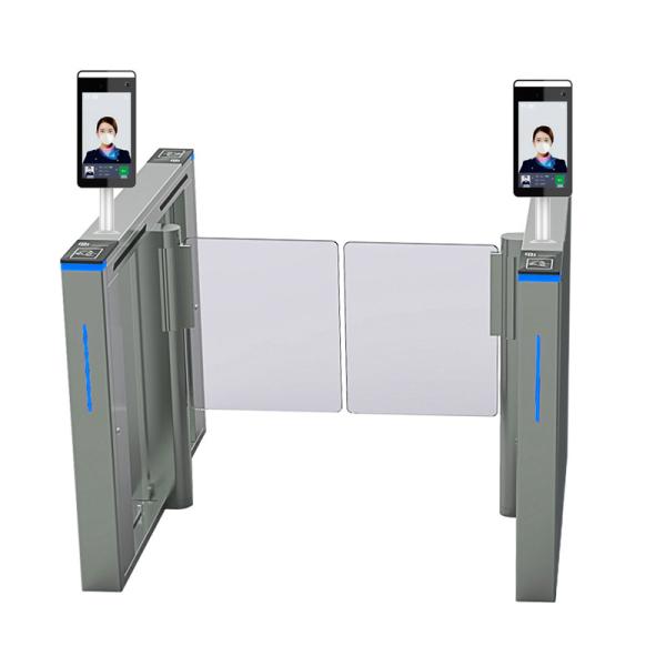 Security Swing Barrier Turnstile Pinpad Single Lane Flap Barrier For Gyms