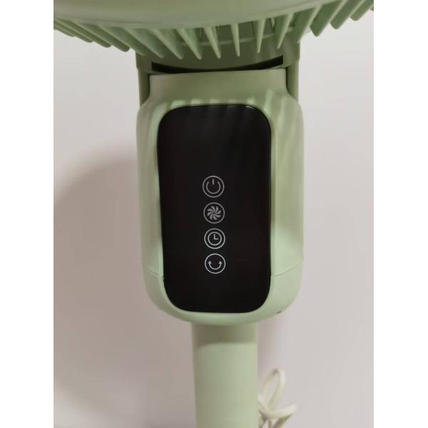 Automatic Shaking Head Circulation Fan 12 inch LED Display Vertical Floor Cooling Fan