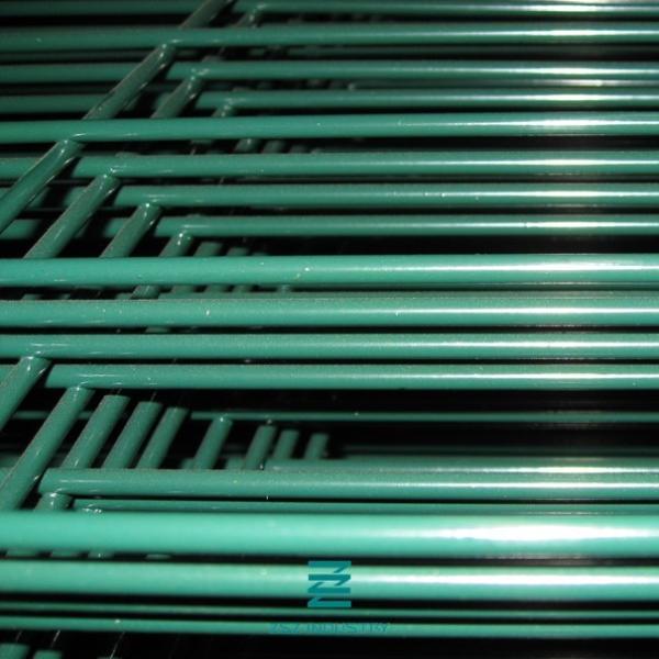3d Garden Weld Mesh Fence Panels Low Carbon Iron Wire PVC Coated Green Color