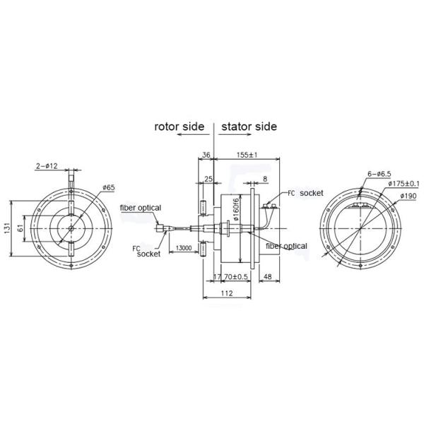 Оптическое волокно соединителя IP65 50rpm SM MM FC роторное соединяет