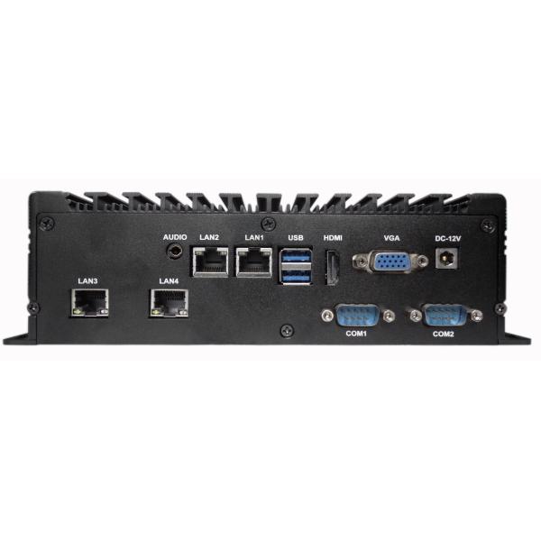 MIS-EPIC06-4L Fanless Box PC / IPC Industrial Computer U Series CPU 4 Network 6 Series 6USB