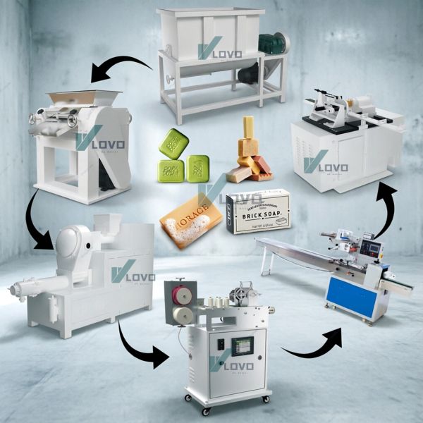 Complete Solid Toilet Soap Making Machine Production Line
