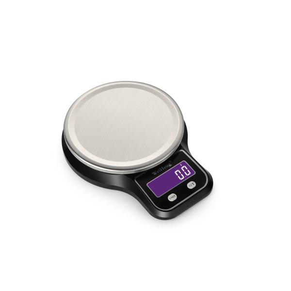High Precision Digital Kitchen Scales Durable LCD Display 3 Kg 0.1 G Division