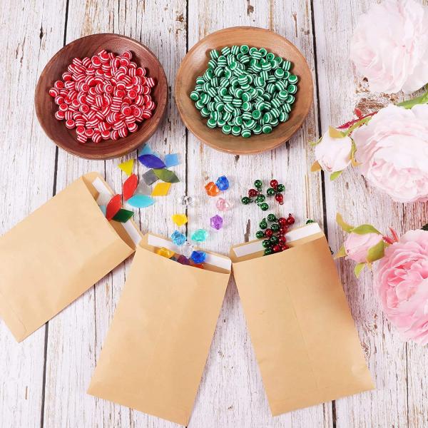 Lightweight Kraft Brown Envelopes Self Adhesive Mini Kraft Envelopes With Gummed Flap Paper