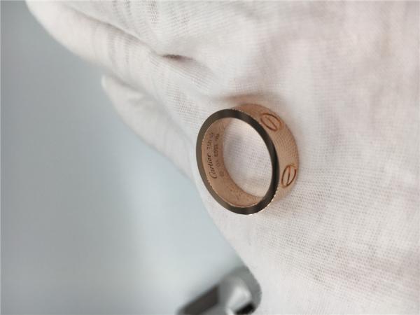Anel de noivado do amor das mulheres, casamento Rose Gold Ring