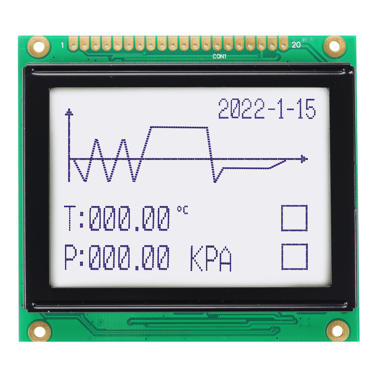 модуль Lcd графика экрана дисплея 12864 128x64 Monochrome 20pin 3.3V FSTN STN