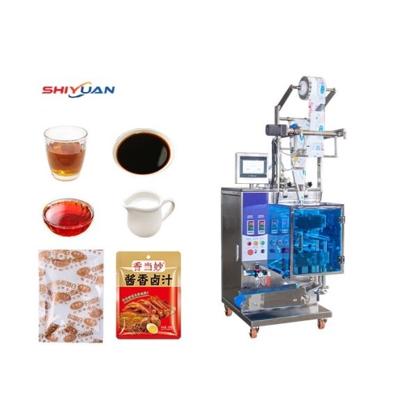 220mm 220kg Shampoo Ketchup Sachet Automatic Liquid Packing Machine 60HZ