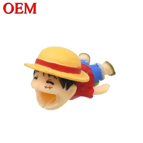 Фабрика Custom OEM Cute 3D Mini Figure Anime Телефон кабель укус игрушки пользование пластиковых ПВХ виниловых игрушек