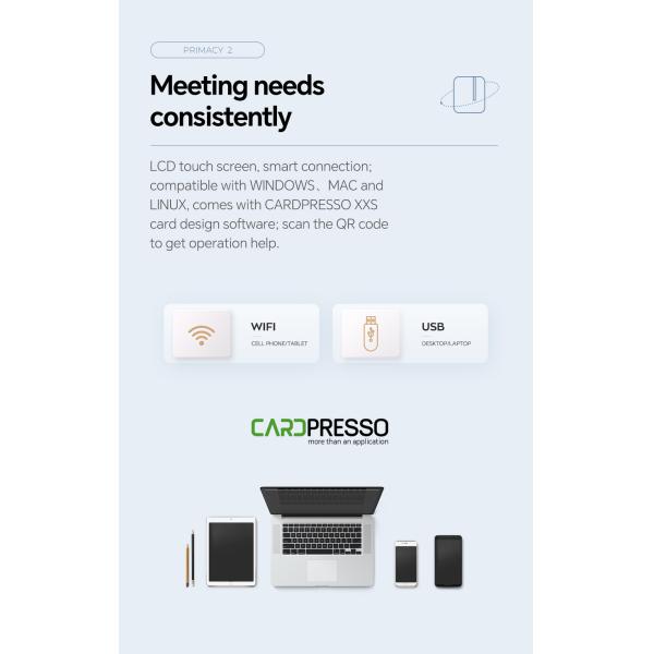 Противофальсификационный принтер из ПВХ для удостоверения личности