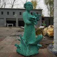 Estátua de bronze fundido personalizado para decoração exterior