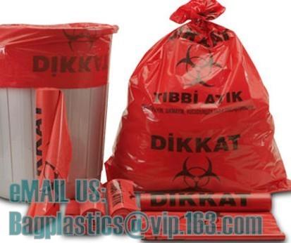 Biohazard Bags, LDPE bags, HDPE bags, LLDPE bags, Yellow bags, Red bags, Blue bags, sacks