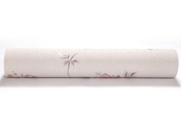 Embossed Pretty Black Purple and Silver Wallpaper with Floral Pattern For Bedrooms