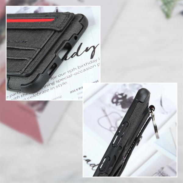 Сумка карты PU неподдельного владельца карточки случая телефона кожаного Dirtproof