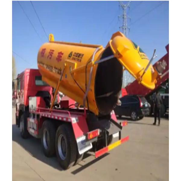 340 л.с. 6х4 8000 литров канализационный всасывающий автомобиль DONGFENG SHACMAN с высоким давлением смывания