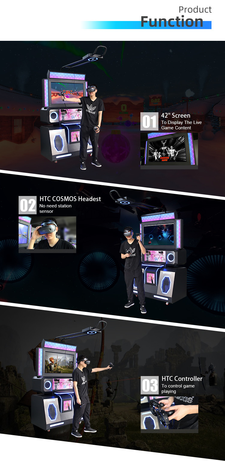 65 дюймов экранируют машину 9d VR снимая имитатор игры танцевальной музыки Vr