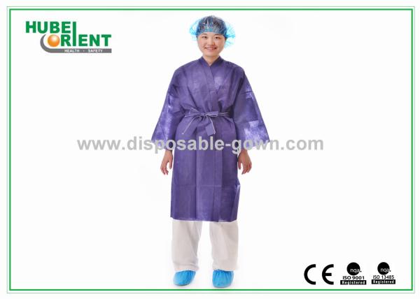 Obscuridade descartável da veste do quimono do revestimento fêmea da beleza - 100 x 140 azuis cm