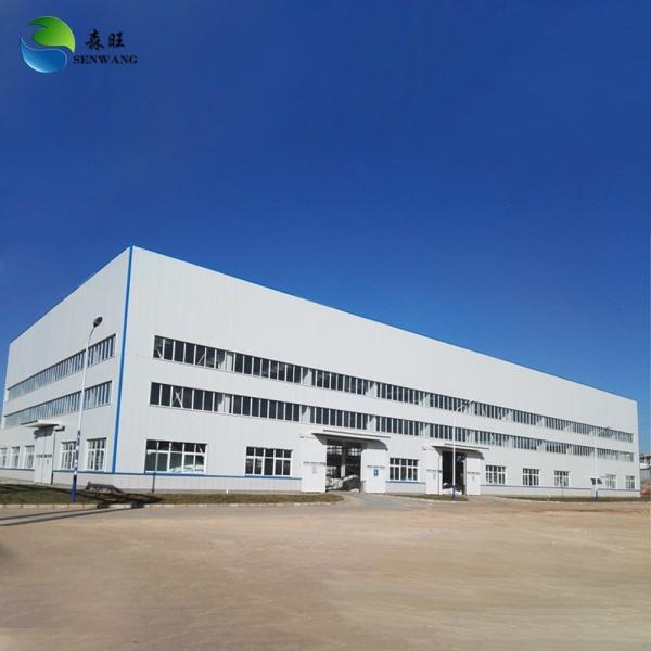Prefabricated Steel Warehouse with Anti Rust Primer Coating and Aluminum Alloy PVC Windows