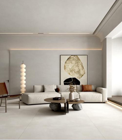 Antique Glazed Cement Look Porcelain Tile Acid - Resistant Concrete Ceramic Wall Tile
