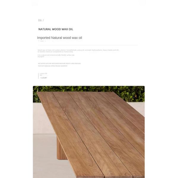 Outdoor Teak Dining Teakwood Patio Table And Chairs Anti Corrosion Anti Cracking