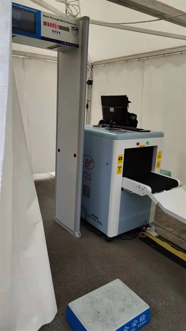 ODM тоннеля 120x100cm машины сканирования багажа снабжения багажа 0.22M/S