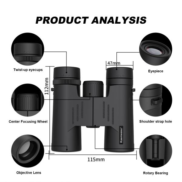 G 10x42 binoculares de alta potencia para visualización a larga distancia