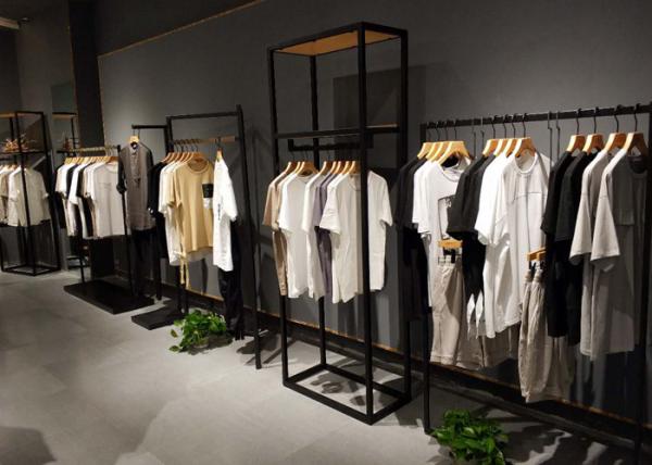 Men's Wear Retail Clothing Fixtures , Apparel Display Fixtures Creative Design