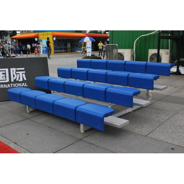 Bleacher 4 строк на открытом воздухе алюминиевый усаживая с пластиковыми местами