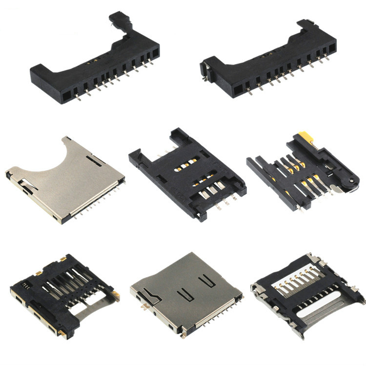 Micro SD TF Memory Card Connector 9 Pin H=1.85 SMT Push Type Ультратонкое высокотемпературное сопротивление