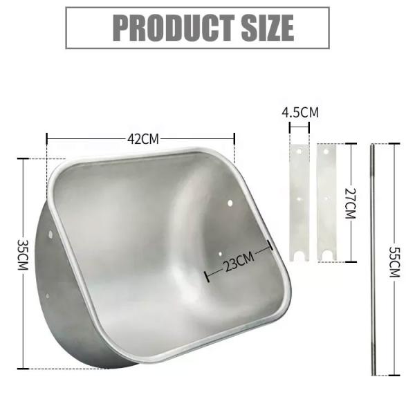 Pig Farrowing Pen Livestock Feeding Equipment Stainless Steel Weld Sow Feed Trough