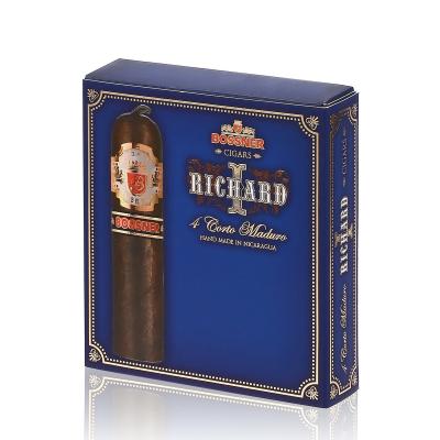 Recyclable Custom Full Color Printing UV Embossing Gold Hot Stamping  Cardboard Box Packaging for Cigar