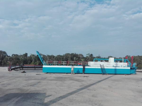 Máquina de dragagem 25m da areia do rio do porto de uma descarga de 18 polegadas