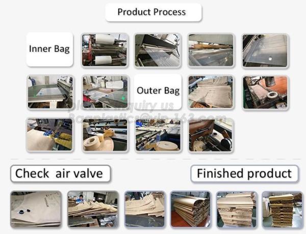 Custom kraft paper bags designer paper container dunnage air bag, pillow packing bag dunnage air bag for container, Kraf