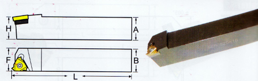 Adjustable Carbide Counterbore External Indexable Threading Tool High Strength