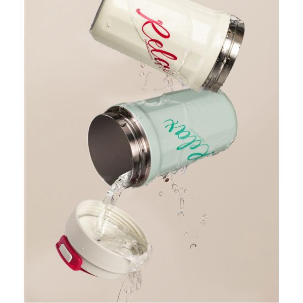 460 ml à double paroi étanche à vide étanche au café thermos 16 oz en acier inoxydable étanche avec couvercle pliable Temps d'isolation plus long