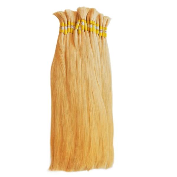 No Shedding 100% Hair Density Virgin Raw Cabello Humano 613 Blonde Russian Hair Bulk