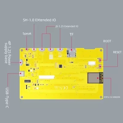 5.0 Inch ESP32 Display Module IPS Smart Display Module 800x480 For ESP32-S3 HMI