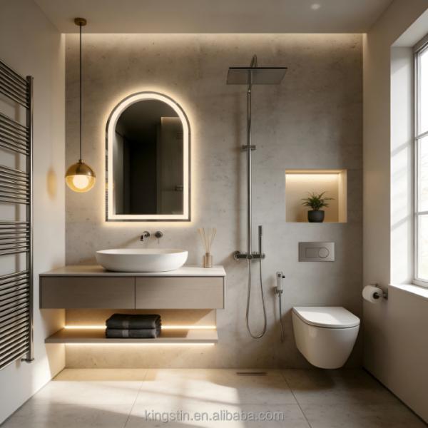 Kingstin Large New Style Decor Vanity Girl Led Mirror Full Length Mirror Home Bath Mirrors with Light