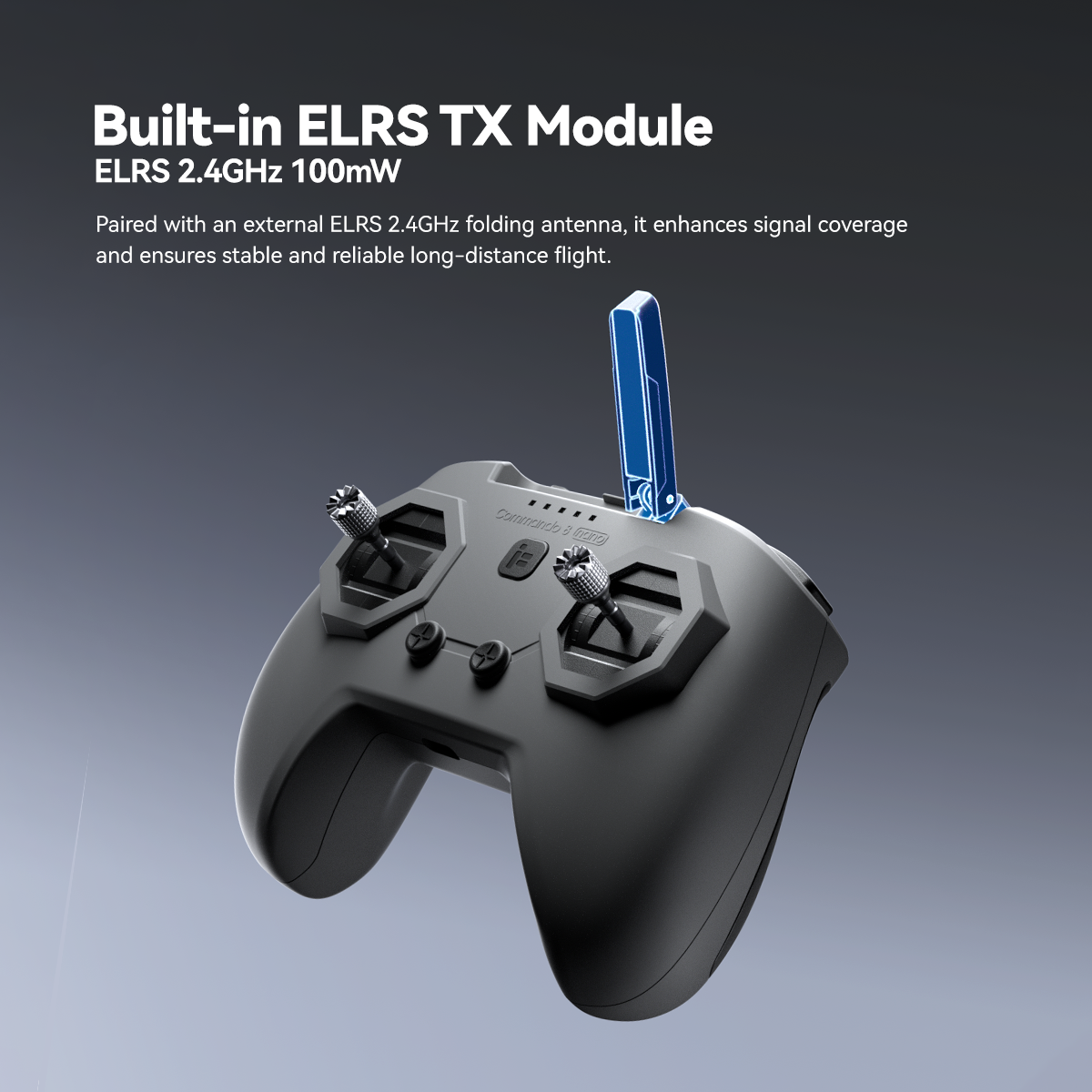 Hot IFlight Commando 8 Nano Radio Transmitter ELRS 2.4GHz Remote Controller With TCXO EdgeTX FPV Drone Accessories For Beginner