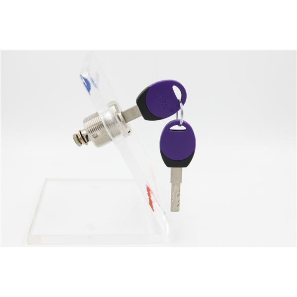 Brass Cylinder Disc Tumbler Cylinder Cam Lock Nickel Finish Two Keys