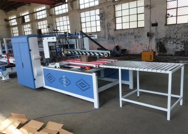 Full Automatic Folder Gluer Machine Cold Glue For Corrugated Box Belt Suction