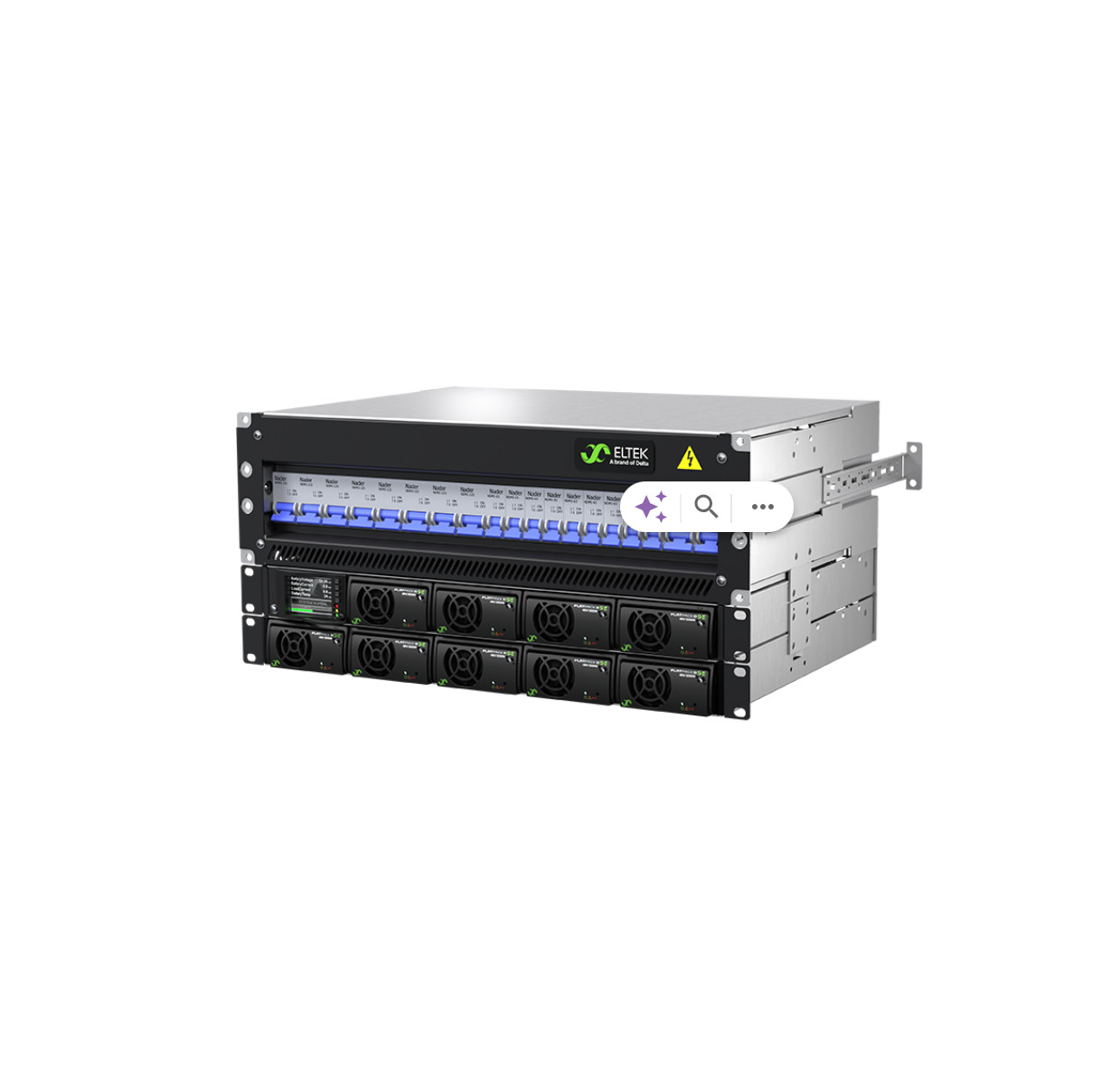 Eltek Flatpack D 3U 48Vdc 15KW Среднее распределение постоянного тока для гибких решений по постоянному току CTOF6B0404.Nnnn