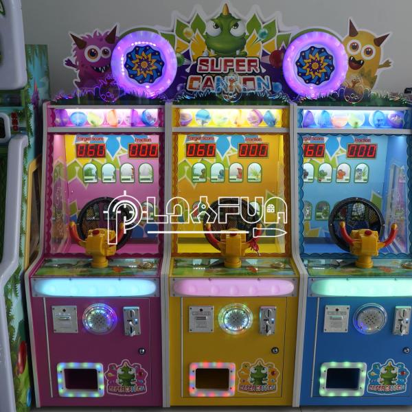 Fabricante Venda a retalho Dino Land Ticket Redemption Coin Operated Kids Lottery Shooting Ball Arcade Game Machine