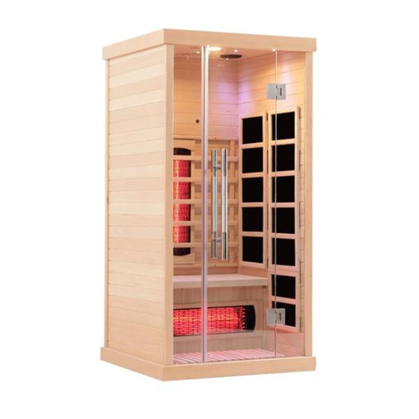 Transparent Tempered Glass Far Infrared Sauna With Full Spectrum And Carbon Panel Heater