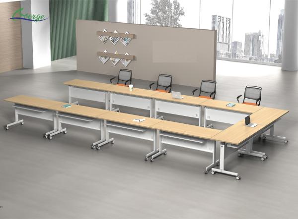 Customize Your Folding Table with 1.5mm Cold Rolled Steel Leg Wooden Furniture