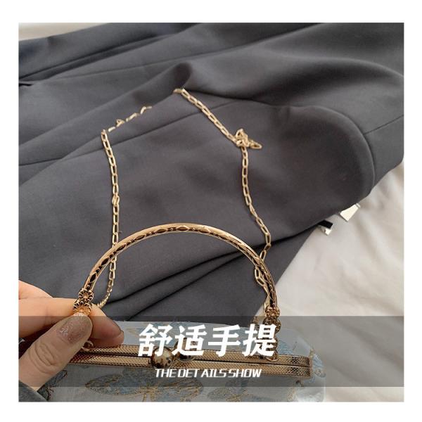 NOVA BOLSA DE JANETAS CHEONGSAM DE ESTILO CHINESE PARA MUJERES 2024 Primavera/Verão NOVA BOLSA DE MANOS