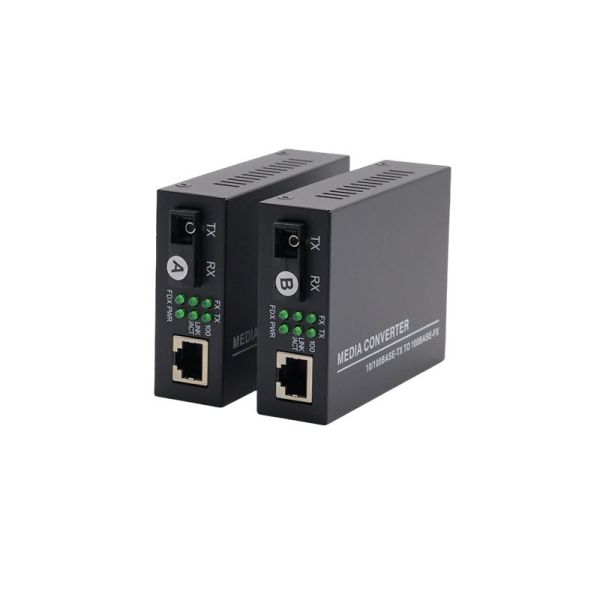 Fiber Ethernet 100Mbps Media Converter 1 SC Fiber 1 RJ45 Port