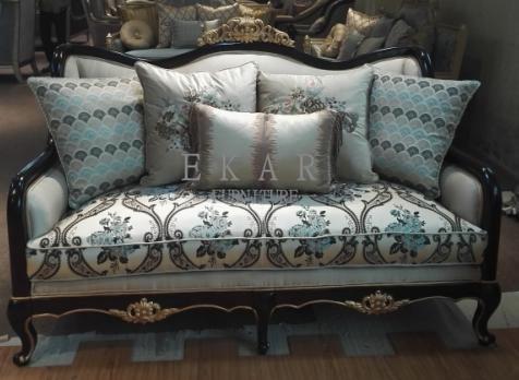 Wooden Frame Upholstery Antique Sofa Set