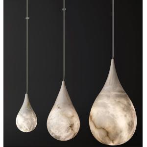 Креативная алабастровая вилла отель спальня бар Сферная капли дождя современное украшение светодиодный люстра мраморный свет