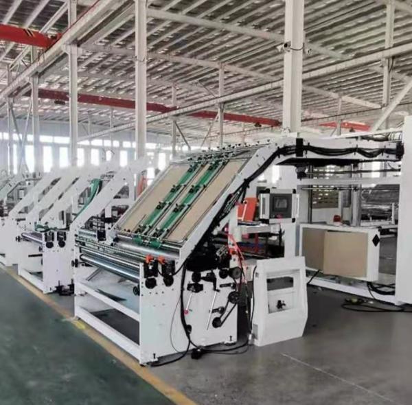 33Kw 38kw Corrugated Box Lamination Machine , High Speed Flute Laminator