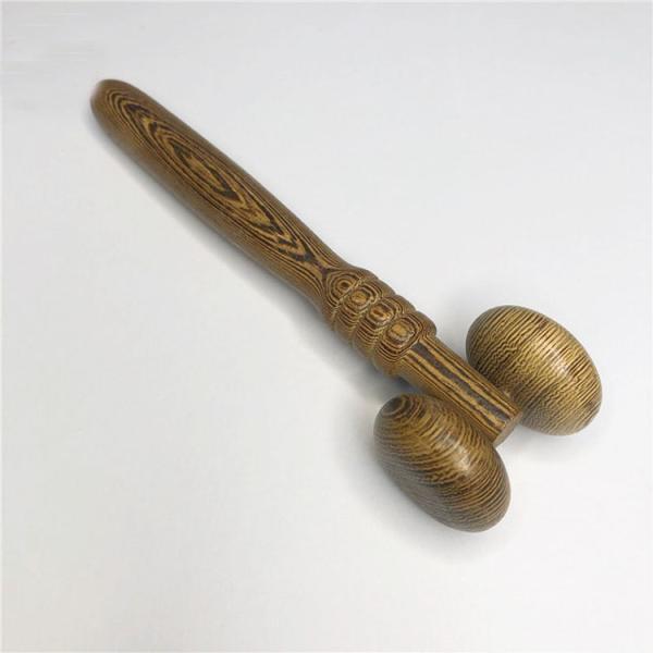 Acupoint Relaxing Wood Therapy Massage Tool with Certification and Wooden Head Massager